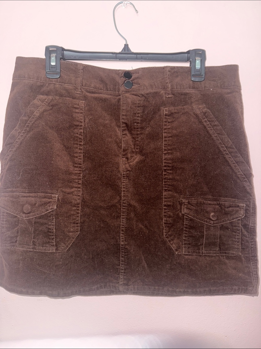 Democracy Brown Corduroy Mini Skirt